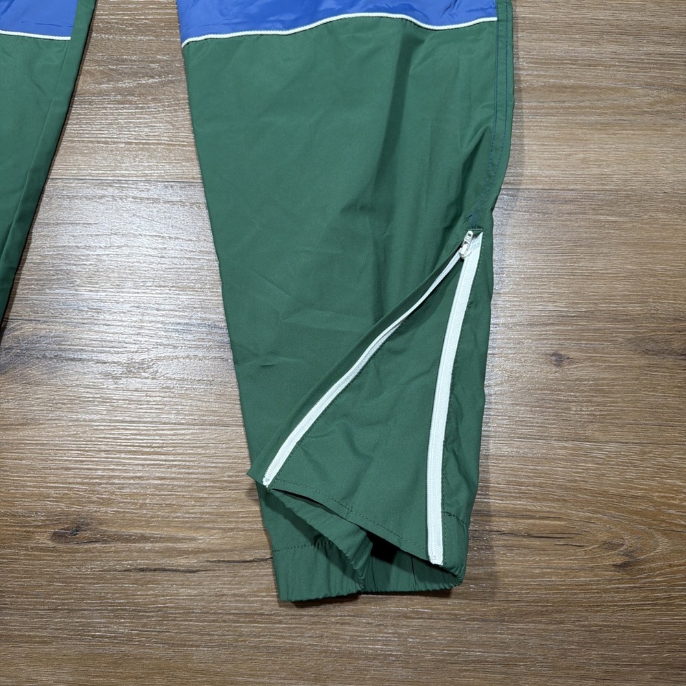 Lacoste LIVE MEDIUM Lined Windbreaker Pants Green Blue Color Block Track Jogger - Picture 10 of 13